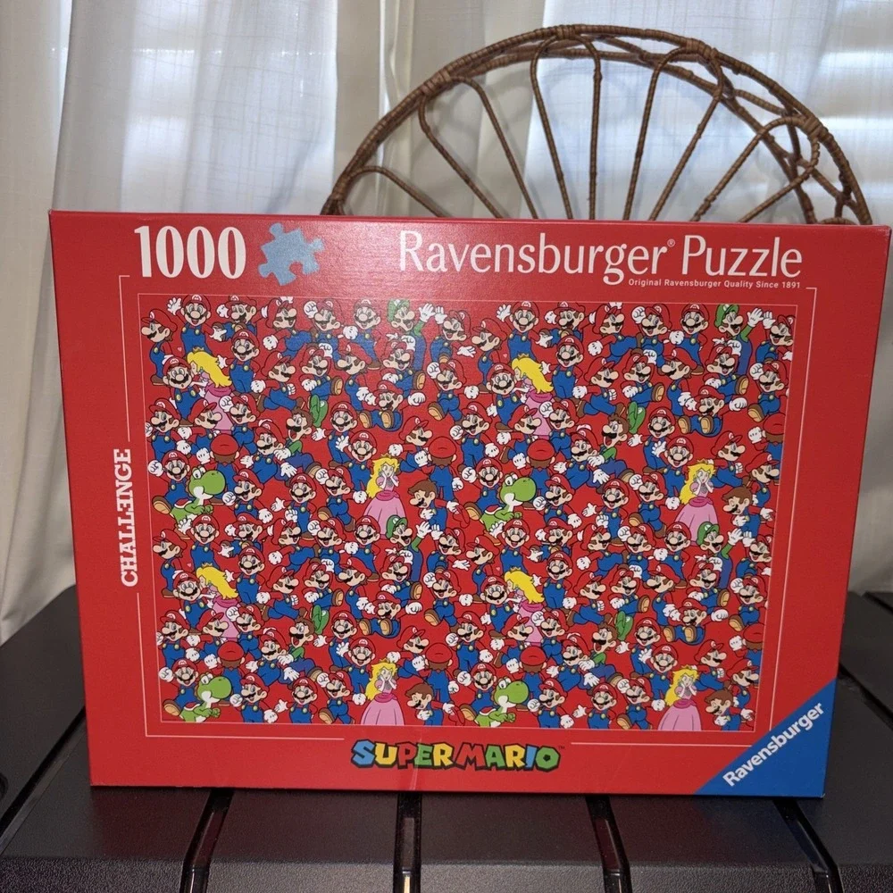 NEW SEALED Ravensburger Super Mario Bros. Challenge 1000PC Jigsaw Puzzle RARE